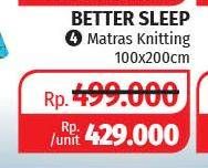 Promo Harga BETTER SLEEP Mattress Knitting 100 X 200 Cm  - Lotte Grosir