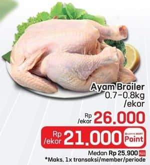 Promo Harga Ayam Broiler 700 gr - LotteMart