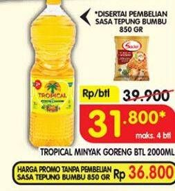 Promo Harga Tropical Minyak Goreng 2000 ml - Superindo