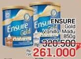 Promo Harga Ensure Gold Wheat Gandum Vanilla, Gandum 850 gr - LotteMart