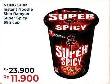 Promo Harga Nongshim Noodle Ramyun Super Spicy 68 gr - Indomaret