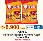 Promo Harga Qtela Keripik Singkong Keriting Ayam Geprek 80 gr - Indomaret