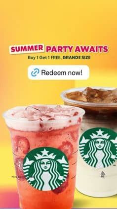 Promo Harga Summer Party Awaits  - Starbucks