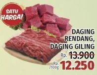 Promo Harga Daging Rendang/Daging Giling Sapi  - LotteMart