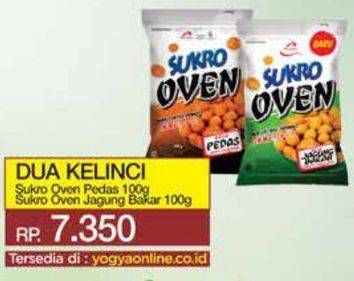 Promo Harga Dua Kelinci Kacang Sukro Oven Pedas, Oven Rasa Jagung Bakar 100 gr - Yogya