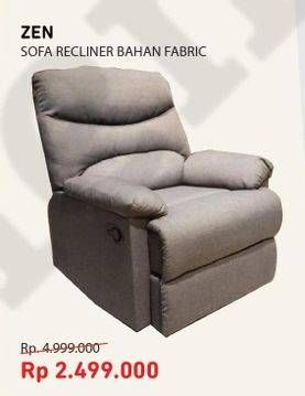Promo Harga COURTS Zen Sofa Recliner  - Courts