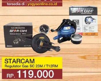 Promo Harga Starcam Regulator Gas SC 23 Cm, T12RM  - Yogya