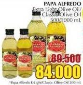 Promo Harga PAPA ALFREDO Olive Oil Extra Light  - Giant
