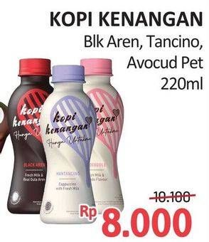 Promo Harga Kopi Kenangan Ready to Drink Avocuddle, Black Aren, Mantancino 220 ml - Alfamidi