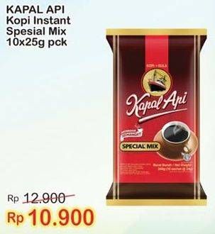 Promo Harga Kapal Api Kopi Bubuk Special Mix per 10 sachet 25 gr - Indomaret