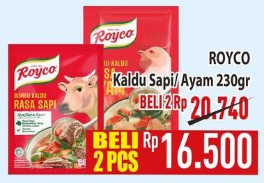Promo Harga Royco Penyedap Rasa Sapi, Ayam 230 gr - Hypermart