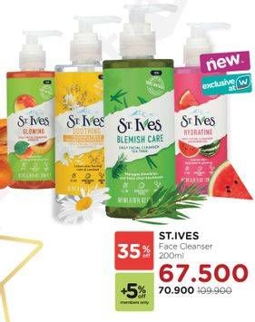 Promo Harga ST IVES Daily Cleanser 200 ml - Watsons