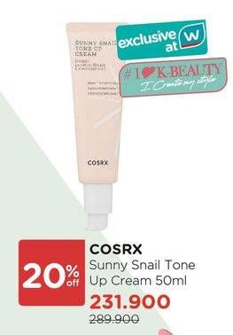 Promo Harga COSRX X Sunnydahye Sunny Snail Tone Up Cream  - Watsons