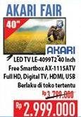 Promo Harga AKARI Led TV 40"  - Hypermart