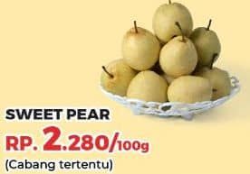 Promo Harga Pear Sweet per 100 gr - Yogya