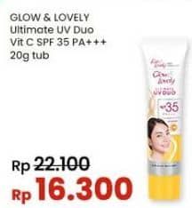 Promo Harga Glow & Lovely (fair & Lovely) Ultimate UV Duo Vitamin C SPF 35 Pa+++  20 gr - Indomaret