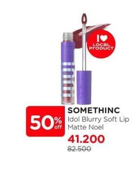 Promo Harga Somethinc Idol Blurry Soft Lip Matte Noel  - Watsons