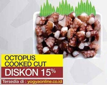 Promo Harga Sea Food Octopus Cooked Cut All Variants per 100 gr - Yogya