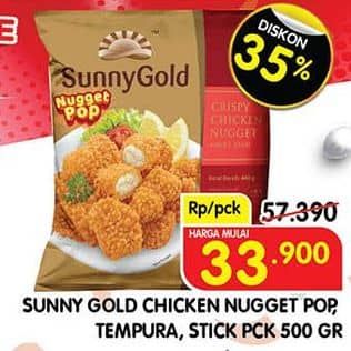 Promo Harga Sunny Gold Chicken Nugget Pop 500 gr - Superindo