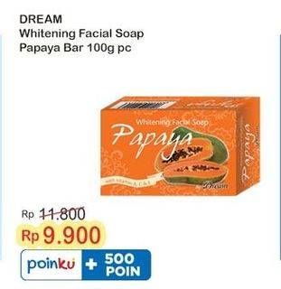 Promo Harga Dream Whitening Facial Soap Papaya 100 gr - Indomaret