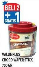 Promo Harga VALUE PLUS Chocolate Wafer Sticks 700 gr - Hypermart