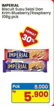 Promo Harga Imperial Creme Cream Blueberry, Raspberry 108 gr - Indomaret