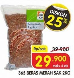 Promo Harga 365 Beras Merah 2 kg - Superindo