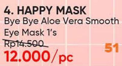 Promo Harga HAPPY MASK Eye Mask Aloe Vera  - Guardian