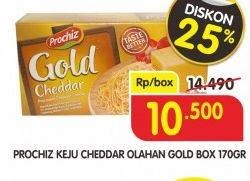 Promo Harga PROCHIZ Keju Cheddar Gold 170 gr - Superindo