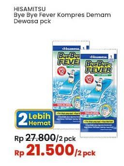 Promo Harga Hisamitsu Plester Kompres Demam Bye Bye Fever Adult  - Indomaret