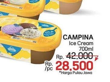 Promo Harga Campina Ice Cream 700 ml - LotteMart