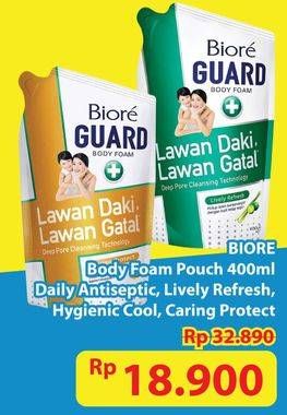 Promo Harga Biore Guard Body Foam Hygienic Antibacterial, Lively Refresh, Active Antibacterial, Caring Protect 450 ml - Hypermart