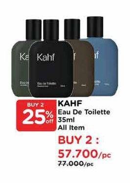Promo Harga Kahf Eau De Toilette All Variants 35 ml - Watsons