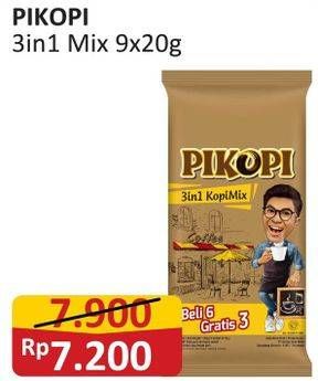 Promo Harga Pikopi 3 in 1 Kopi Mix per 9 sachet 20 gr - Alfamart