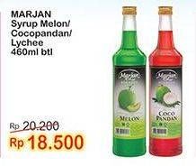 Promo Harga MARJAN Syrup Boudoin Leci, Cocopandan, Melon 460 ml - Indomaret
