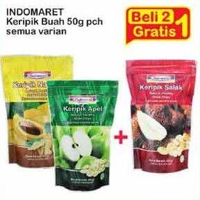 Promo Harga INDOMARET Keripik Buah All Variants per 2 pouch 50 gr - Indomaret