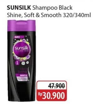 Promo Harga Sunsilk Shampoo Black Shine, Soft Smooth 340 ml - Alfamidi