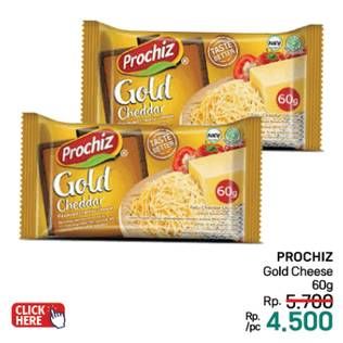 Promo Harga Prochiz Gold Cheddar 60 gr - LotteMart