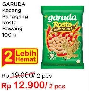 Promo Harga GARUDA Rosta Kacang Panggang Rasa Bawang 100 gr - Indomaret
