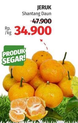 Promo Harga Jeruk Shantang Daun per 1000 gr - Lotte Grosir