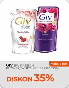 Promo Harga GIV Body Wash Passion Flowers Sweet Berry, Mulberry Collagen 825 ml - Yogya