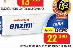 Promo Harga ENZIM Pasta Gigi Classic Mild 124 gr - Superindo