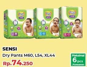 Promo Harga Sensi Dry Pants XL44, M60, L54 44 pcs - Yogya