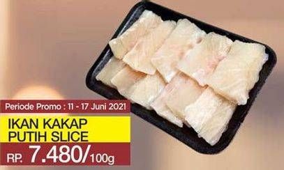 Promo Harga Ikan Kakap Putih Slice per 100 gr - Yogya