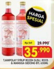 Promo Harga Tjampolay Syrup Rozen Rose, Mangga Gedong 630 ml - Superindo