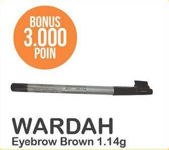 Promo Harga WARDAH Eyexpert Eyebrow Brown 1 gr - Alfamart