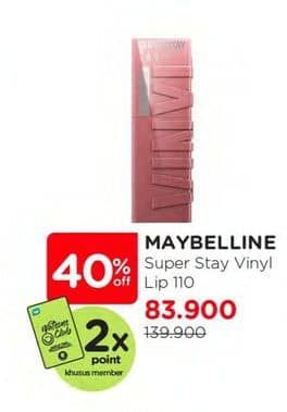 Promo Harga Maybelline Superstay Vinyl Ink 110 Awestruck  - Watsons