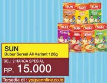 Promo Harga SUN Bubur Bayi All Variants 120 gr - Yogya