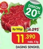 Promo Harga Daging Sengkel (Shankle) per 100 gr - Superindo