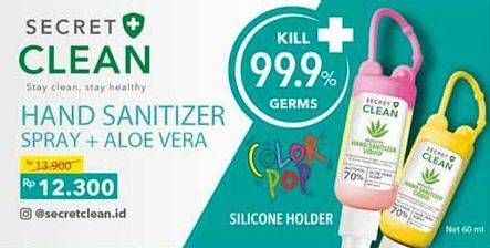 Promo Harga SECRET CLEAN Hand Sanitizer 60 ml - Alfamidi